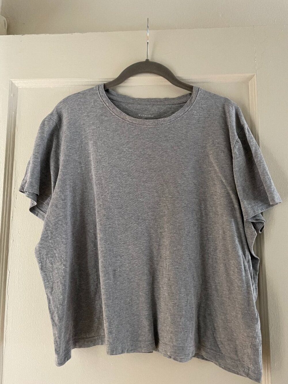 Vintage Everlane Box-Cut Tee in Light Gray | Size L